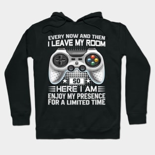 Every Now And Then I Leave My Room Funny Gaming Gamer Hoodie